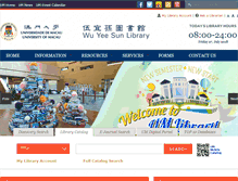 Tablet Screenshot of library.umac.mo